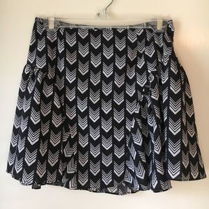 The Letter Print Mini Skirt